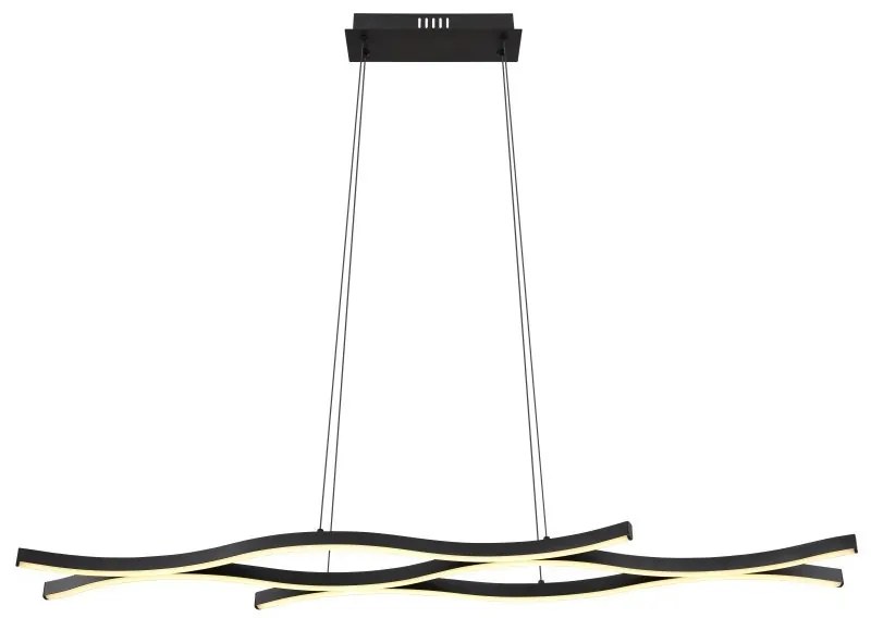 Lustra LED suspendata design modern Geronimo negru