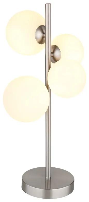 Veioza, lampa de masa design modern Riha nichel