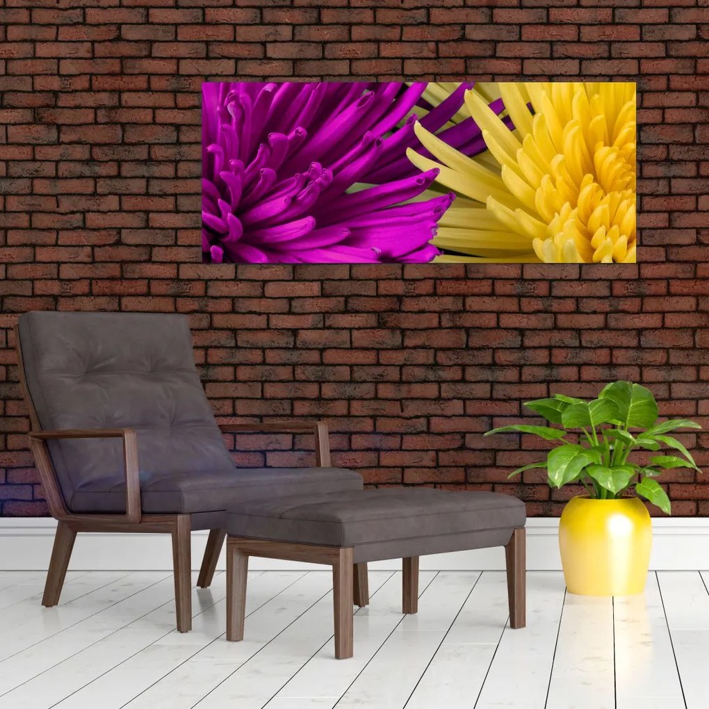 Tablou - detailu cu flori (120x50 cm)