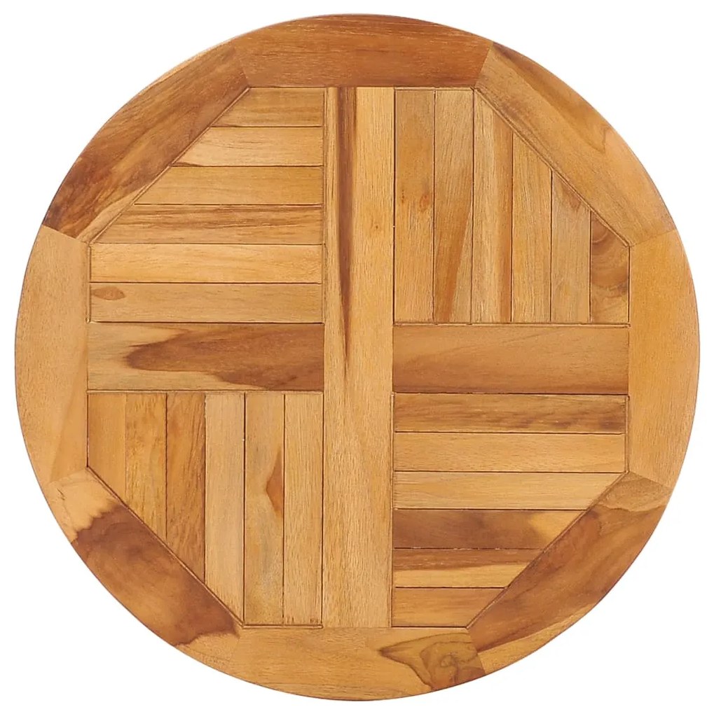 vidaXL Platou rotativ de masă, lemn masiv de tec