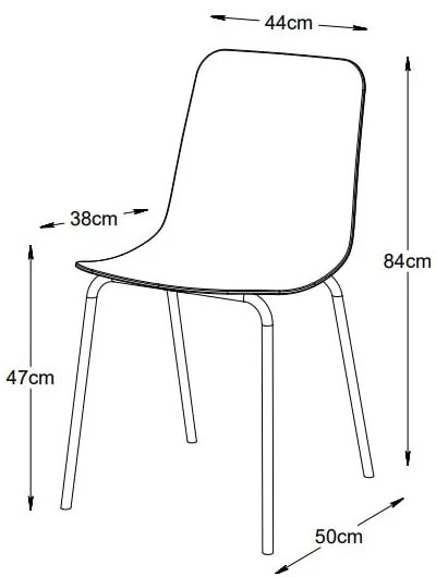 Scaun de dining turcoaz din plastic Whitby – Unique Furniture
