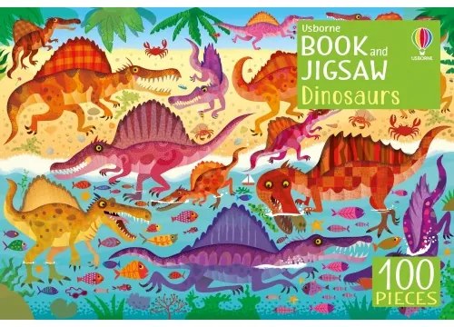 Set Puzzle si Carte - Dinosaurs Usborne Books