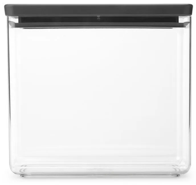 Cutie de depozitare Brabantia Tasty+ Stackable 1008875, 3,5 L, Sigiliu din silicon, Fara BPA, Gri inchis