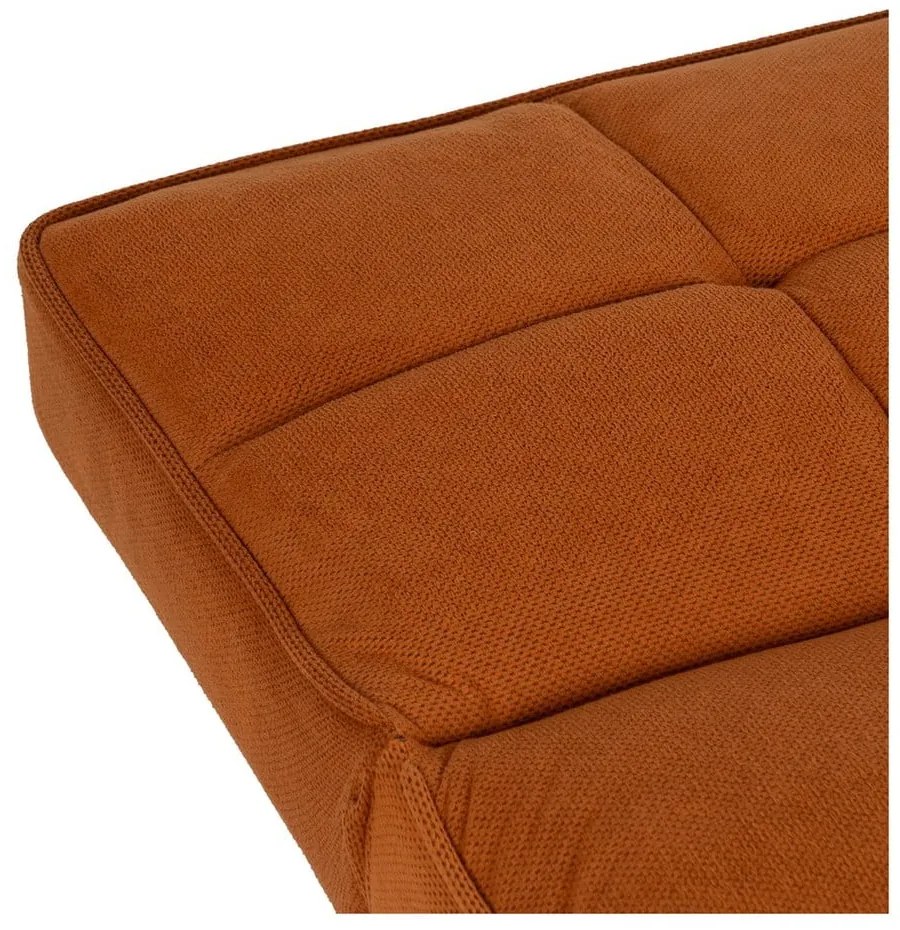 Canapea cărămizie extensibilă cu tapițerie din chenille 175 cm – Ixia