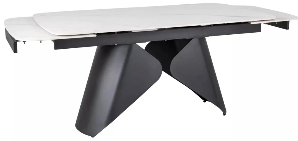 Masa extensibila Armando alb/negru L160-240xl90 cm