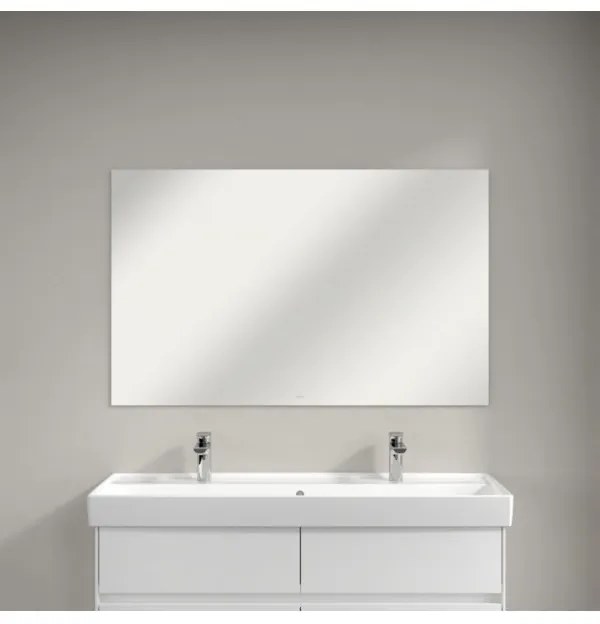 Set mobilier 95.4cm Villeroy&amp;Boch Collaro Nordic Oak, cu lavoar Subway 2.0 si oglinda 100cm, C011L0VJ+7175A101+A3101000