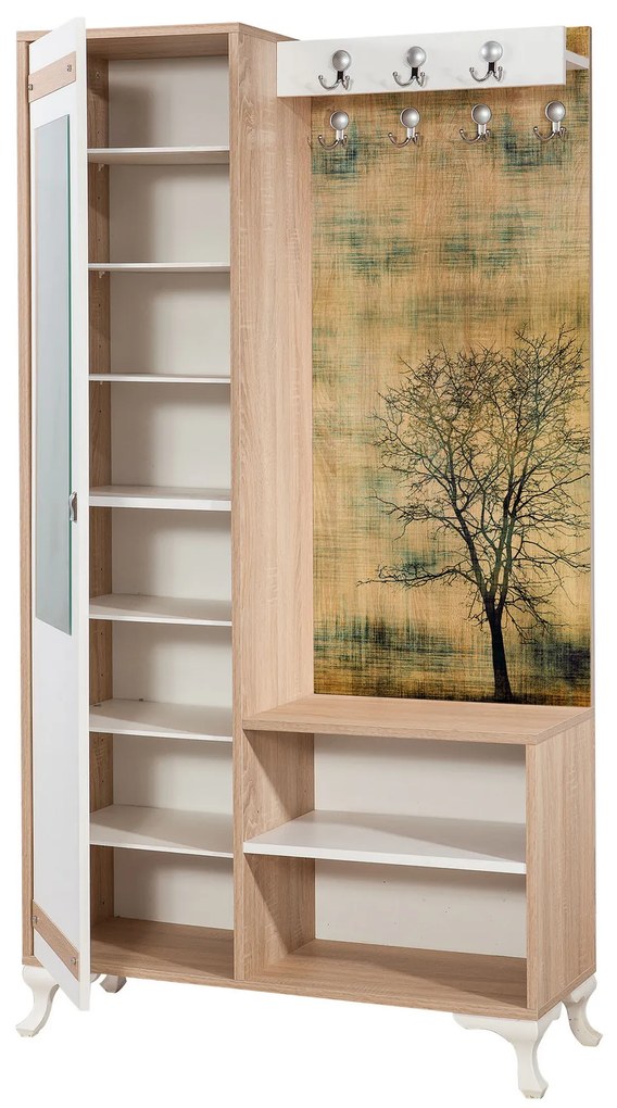 Mobilier hol Ivonne 729 (Stejar sonoma). 1088628