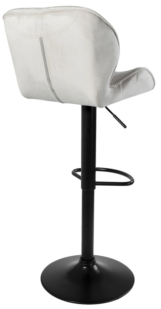JAKS SCAUN DE BAR GRAPPO BLACK VELOUR BEJ
