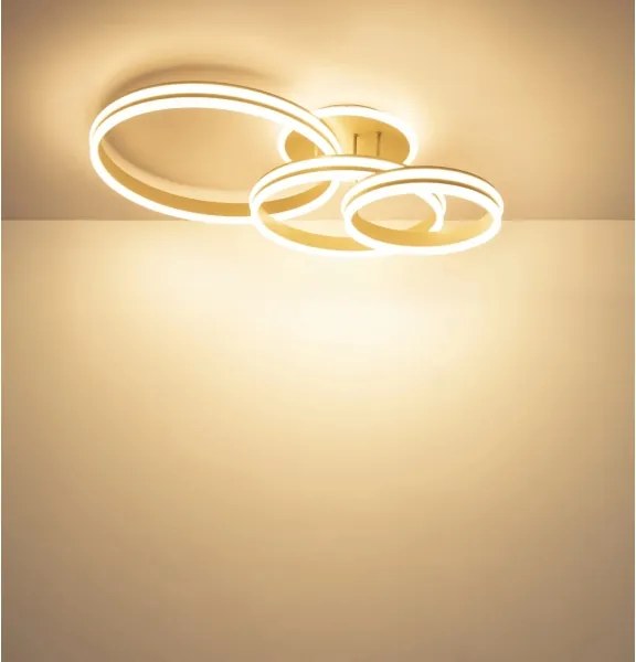 Globo 67260-72SA - Plafonieră LED dimabilă RUBIO LED/72W/230V 3000K 79,5x50 cm