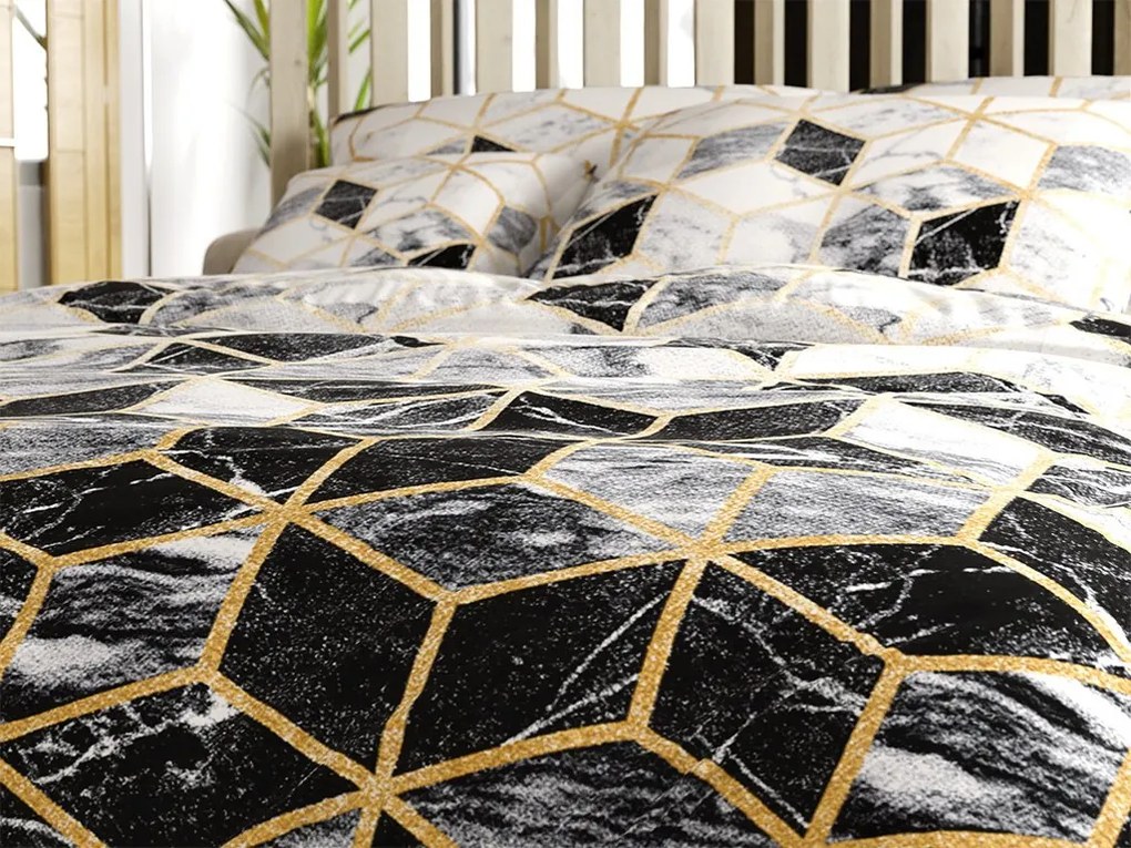 Lenjerie de pat policoton ATHENA POLY negru Dimensiune lenjerie de pat: 70 x 90 cm | 140 x 200 cm