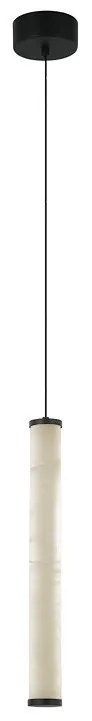 Lustra Suspendata LED, 15W, ALABASTER- BLACK, ZB-2540