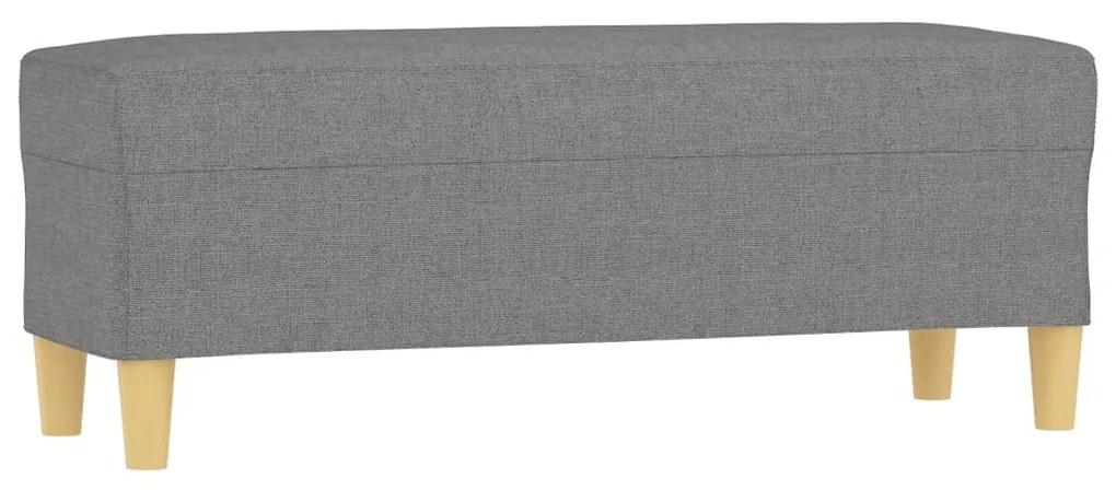 349376 vidaXL Bancă, gri închis, 100x35x41 cm, textil
