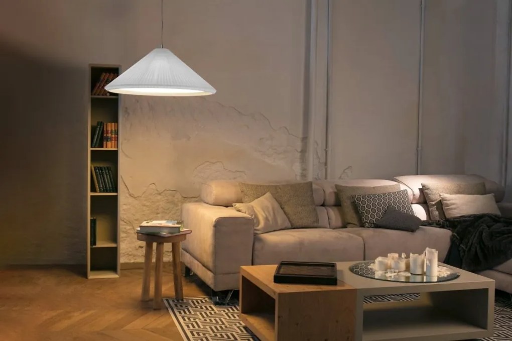 Lustra XXL suspendata design decorativ SAIGON IN 70cm White