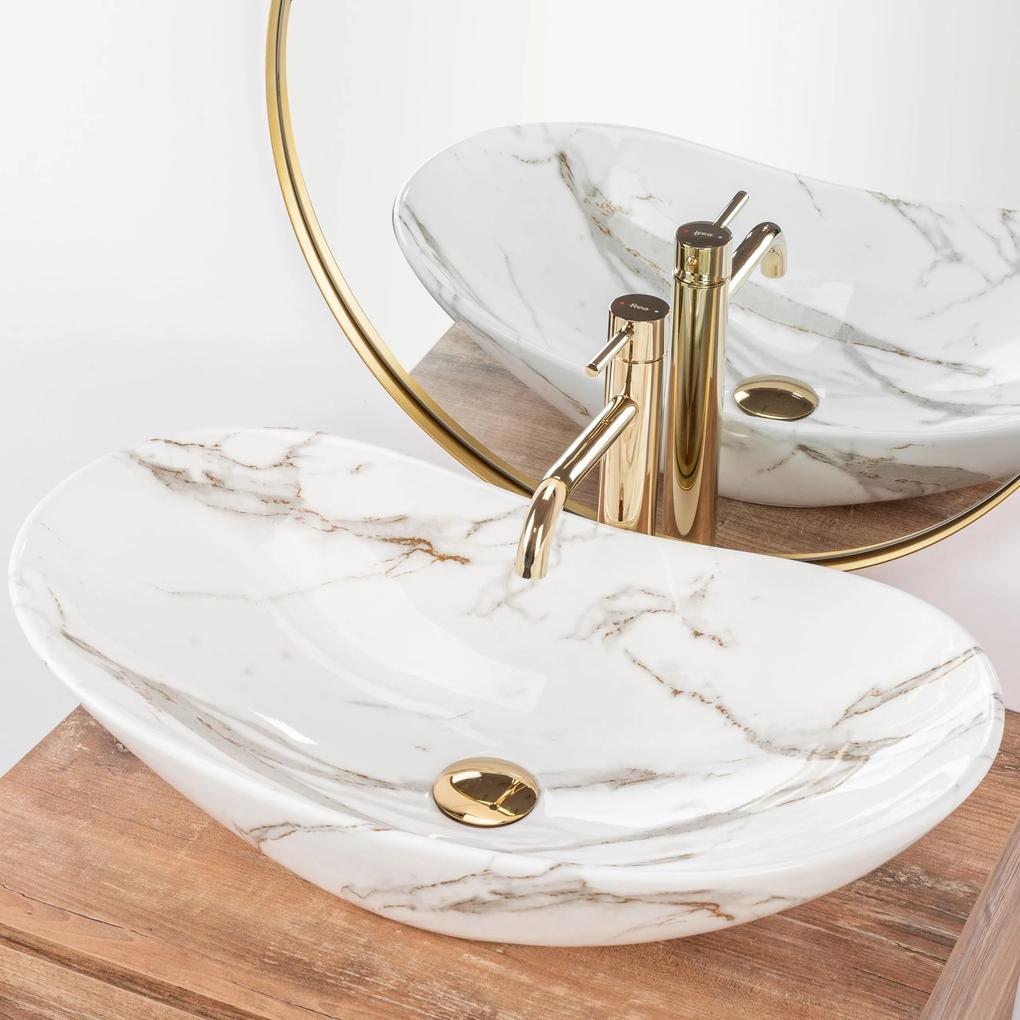 Lavoar Royal Lava ceramica sanitara Marmura – 62,5 cm