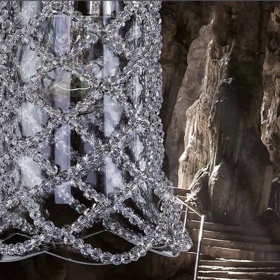 Aplica de perete moderna Vision, design LUX cristal ROSÉE BALL