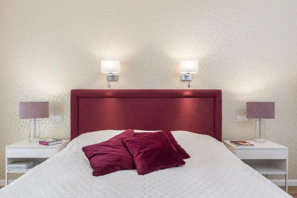 Aplica de perete cu reader LED design elegant HILARY crom/alb