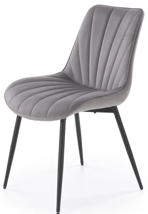 Scaun K589 velvet gri H87 cm