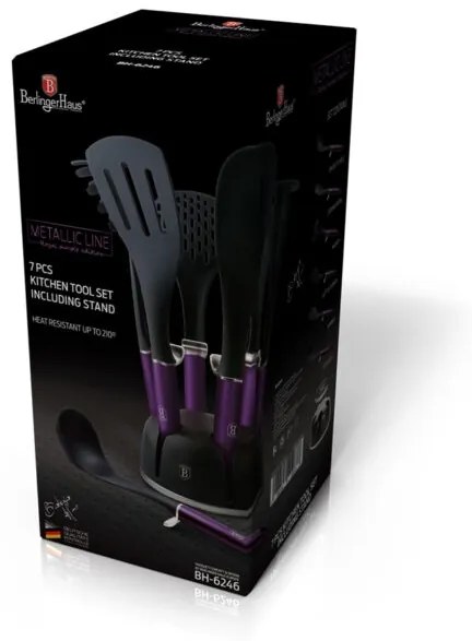 Set ustensile bucatarie 7 piese Purple Berlinger Haus BH 6323