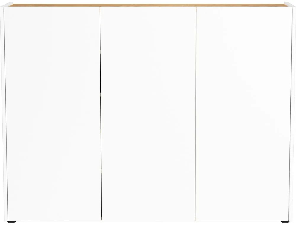 Pantofar alb cu aspect de lemn de stejar 138x105x25 cm Libbiano – Germania