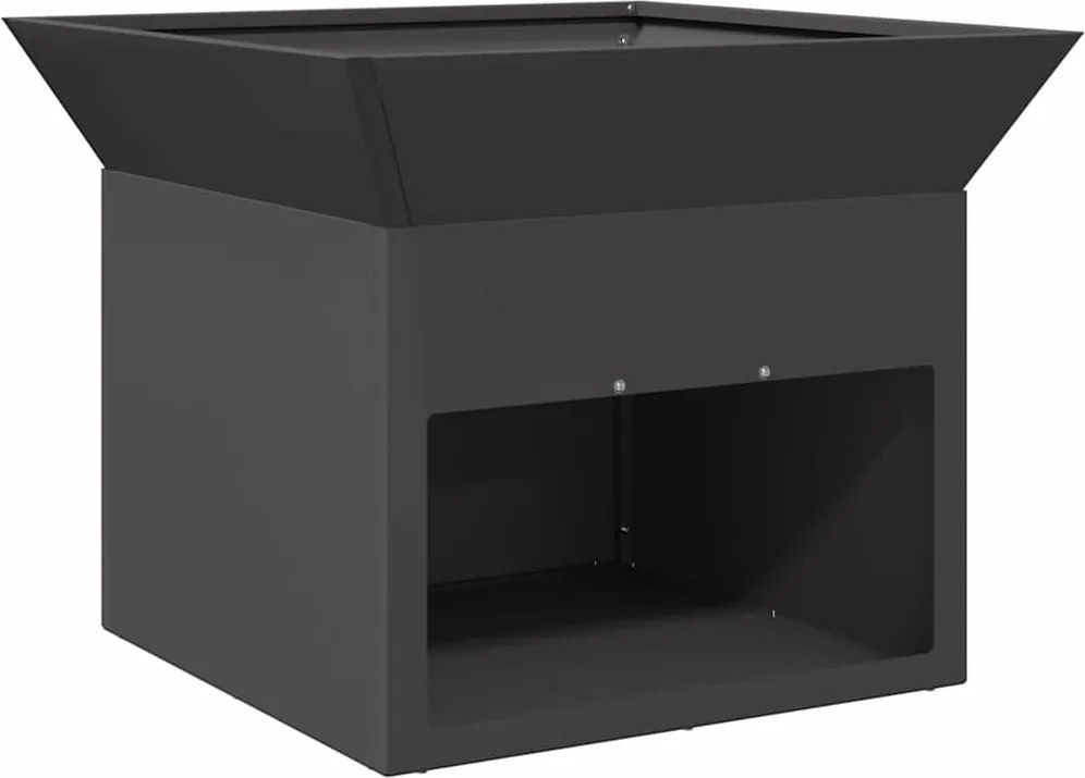 vidaXL Cuptor de foc Negru 50 x 50 x 40 cm Oțel