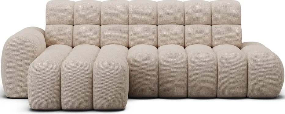 Colțar bej extensibil (cu colț pe partea stângă/cu șezlong) Ceedro – ELTAP