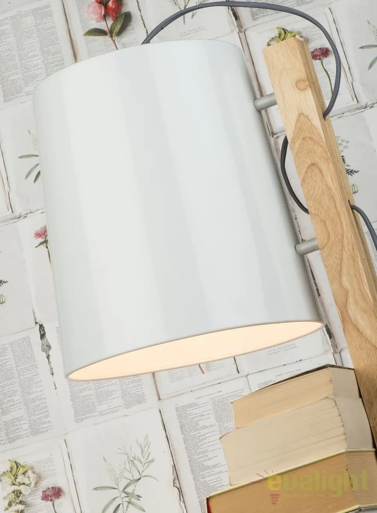 Lampadar chic cu rafturi pentru carti, CAMBRIDGE alb CAMBRIDGE/F/W