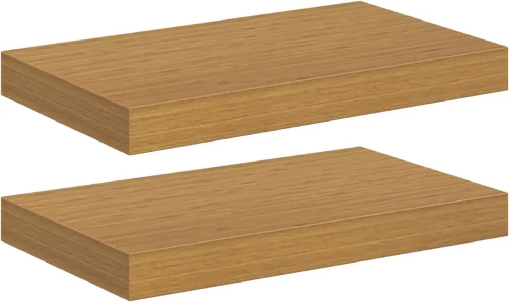 vidaXL Raft de perete 2 pcs Bej 40 x 23,5 x 4 cm Lemn compozit