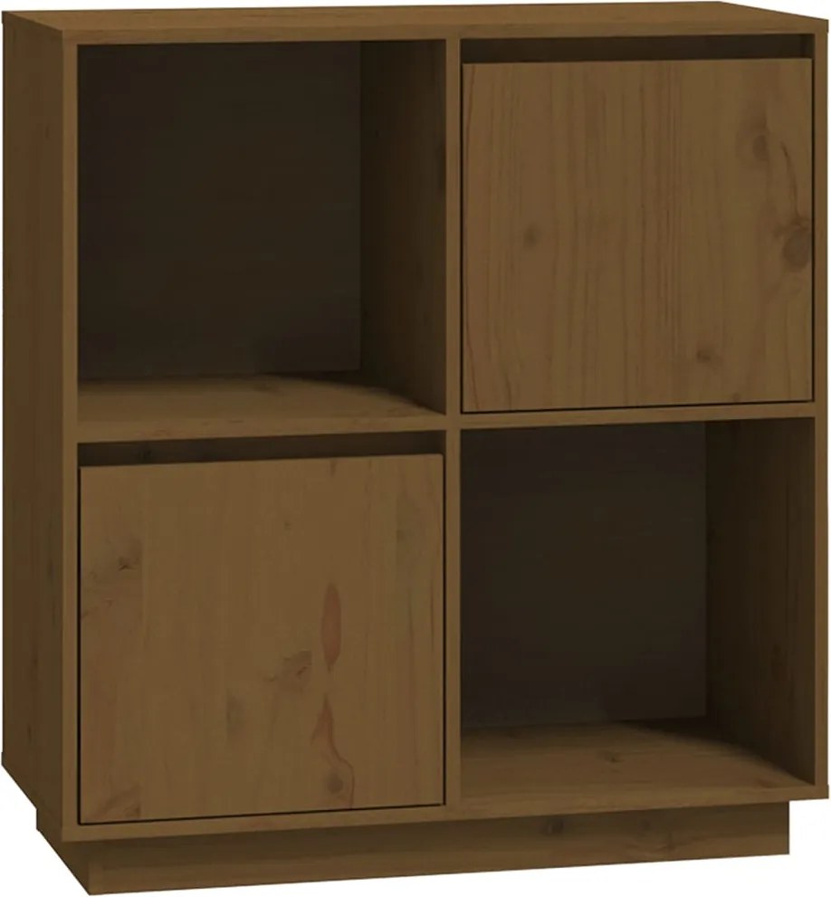 vidaXL Dulap, maro miere, 74x35x80 cm, lemn masiv de pin