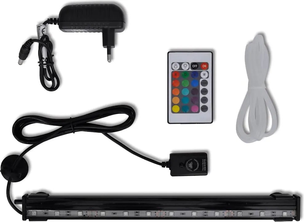 vidaXL Lampă LED submersibilă de acvariu cu bule, 32 cm, RGB