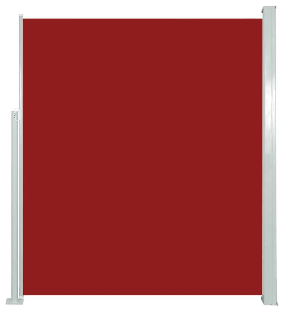 Copertina laterala retractabila, rosu, 160x500 cm Rosu, 160 x 500 cm