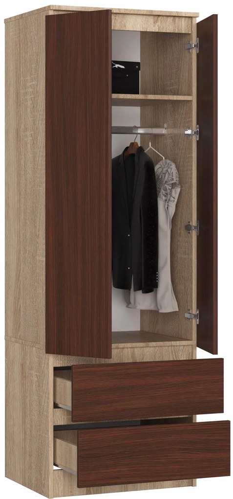 Dulap de haine Suman (Stejar sonoma + wenge). 1069568