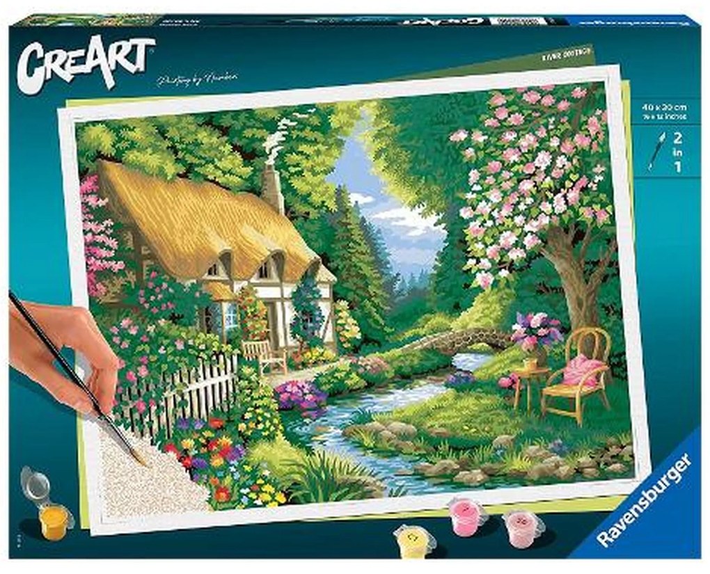 PICTURA PE NUMERE - CASUTA PE MALUL RAULUI - RAVENSBURGER (20154)