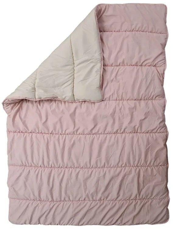 Patura pilotata pentru tot anul 140x200 cm din fibra cava, roză