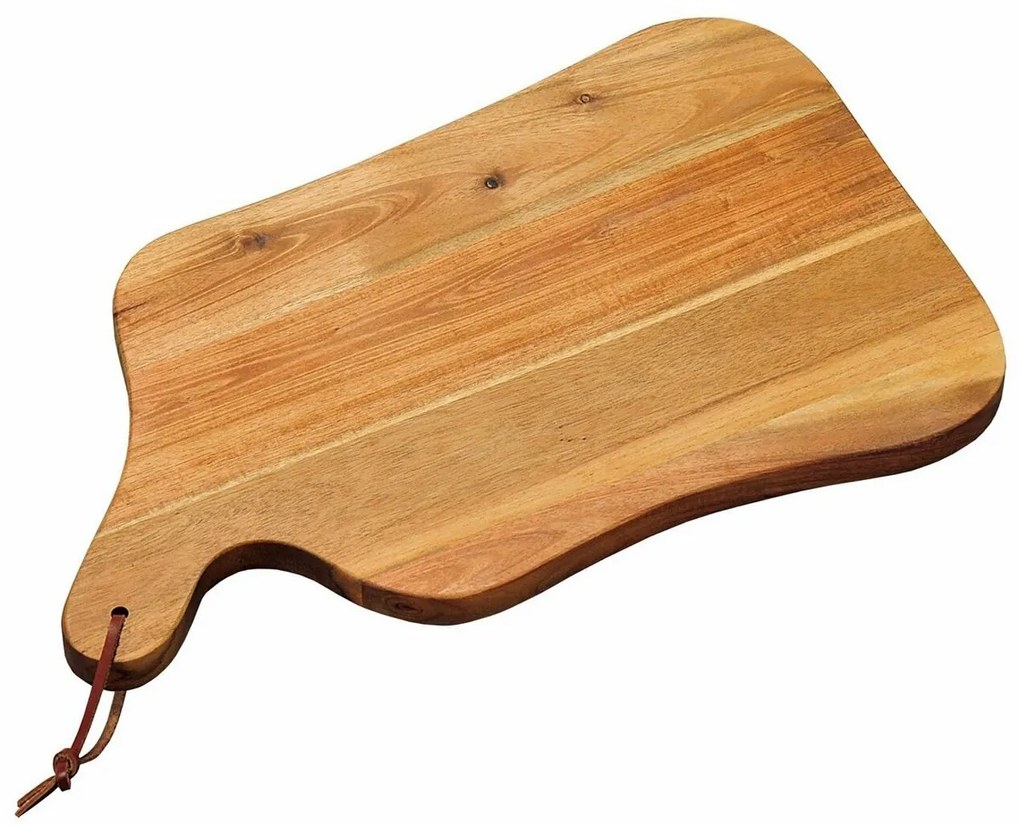 Kesper 28611 Tăietor și platou de servire din lemnde salcâm, 37,5 x 23 x 1,5 cm
