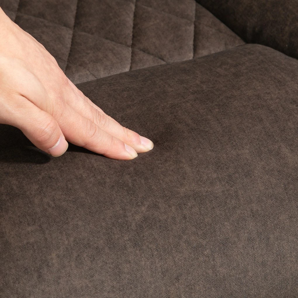 HOMCOM Scaun de birou, scaun birou ergonomic, inaltime reglabila, brate rabatabile, 70 x 70 x 114-122 cm, maro | Aosom Romania