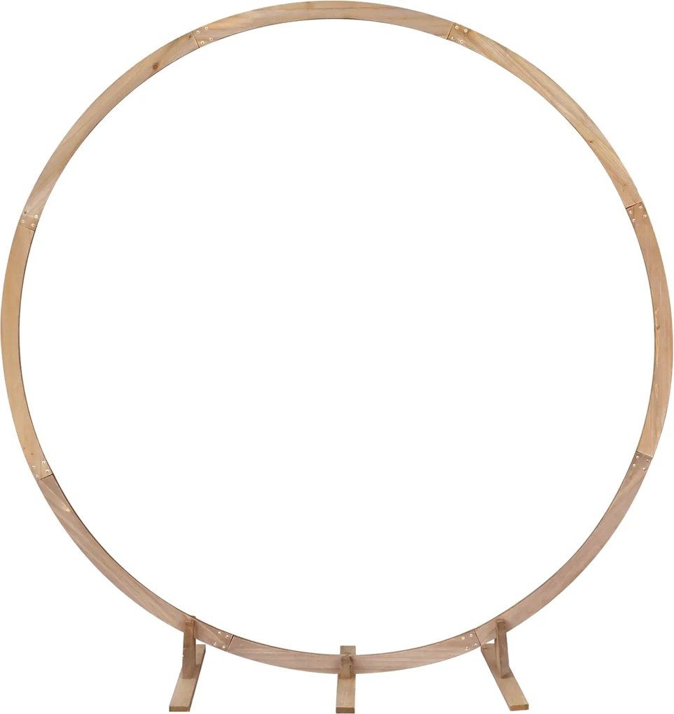 vidaXL Arc de nuntă Maro deschis 224 x 80 x 220 cm Lemn de pin masiv