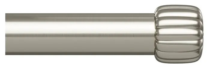 Galerie de perdea argintie extensibilă din oțel 168 - 305 cm Cleo – Umbra