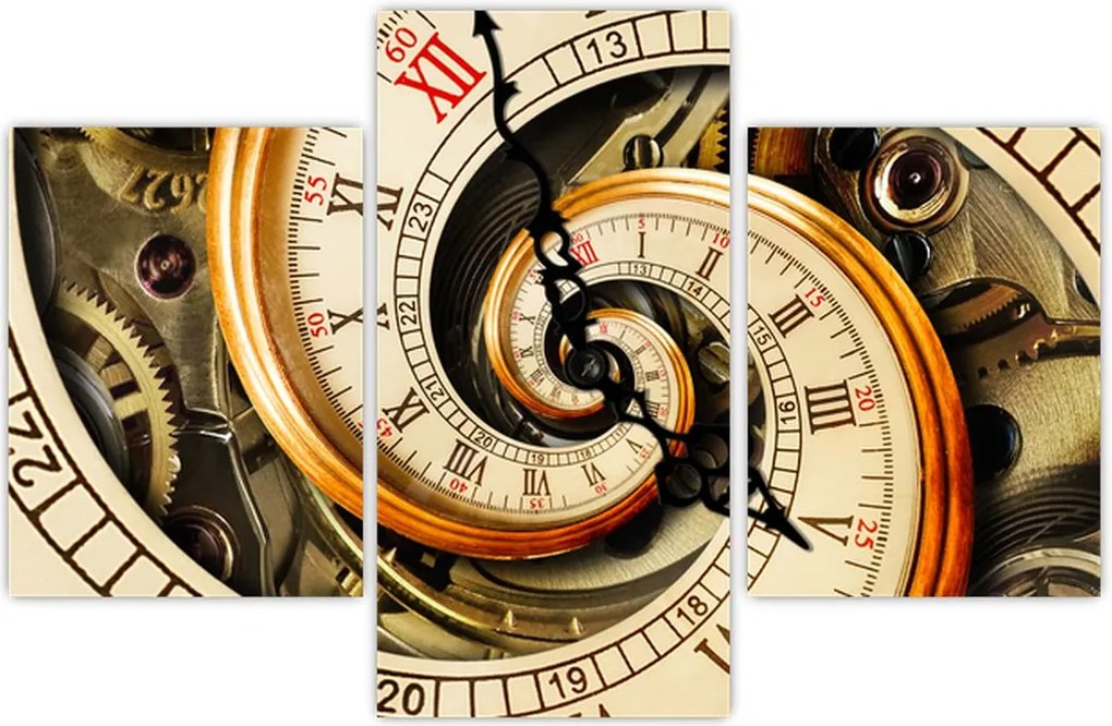 Tablou cu ceas (90x60 cm)
