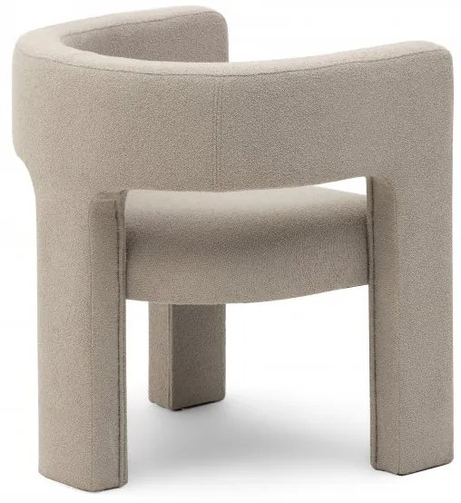 Fotoliu de design bej inchis ALPAH LOOP