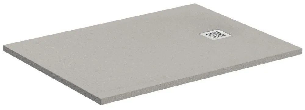 Cadita dus compozit 140x70 cm Ideal Standard Ultra Flat S, gri asfaltic Gri asfaltic, 1400x700 mm