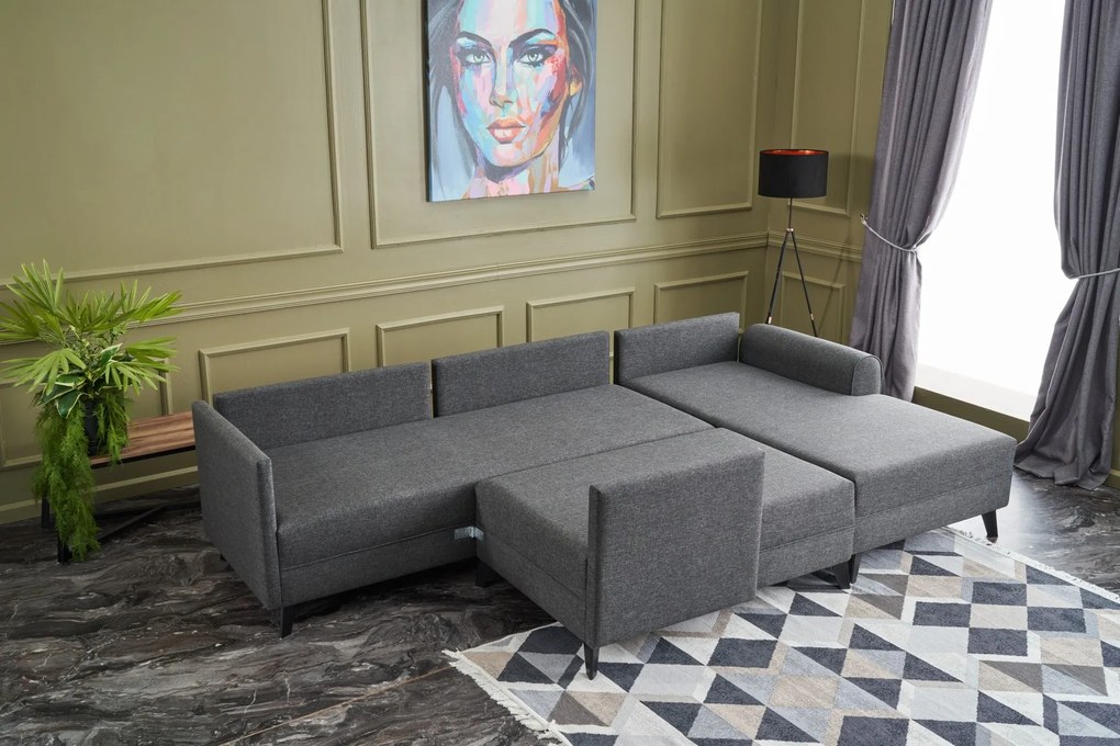 Canapea extensibilă Belli (antracit). 1063001