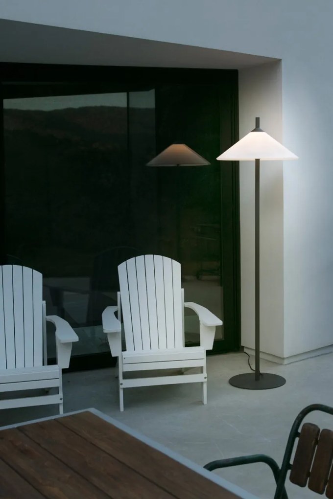 Lampa de podea iluminat exterior decorativ SAIGON 200/R55 gri/alb opal