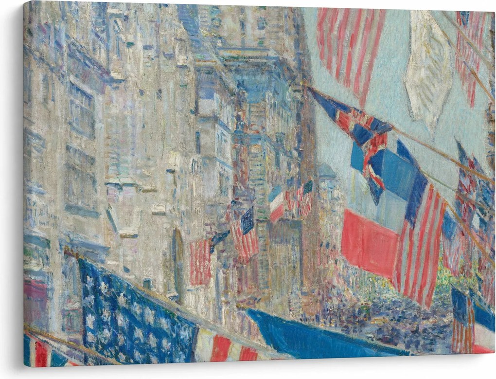 Tablou - Childe Hassam, Allies day, reproducere (70x50 cm)