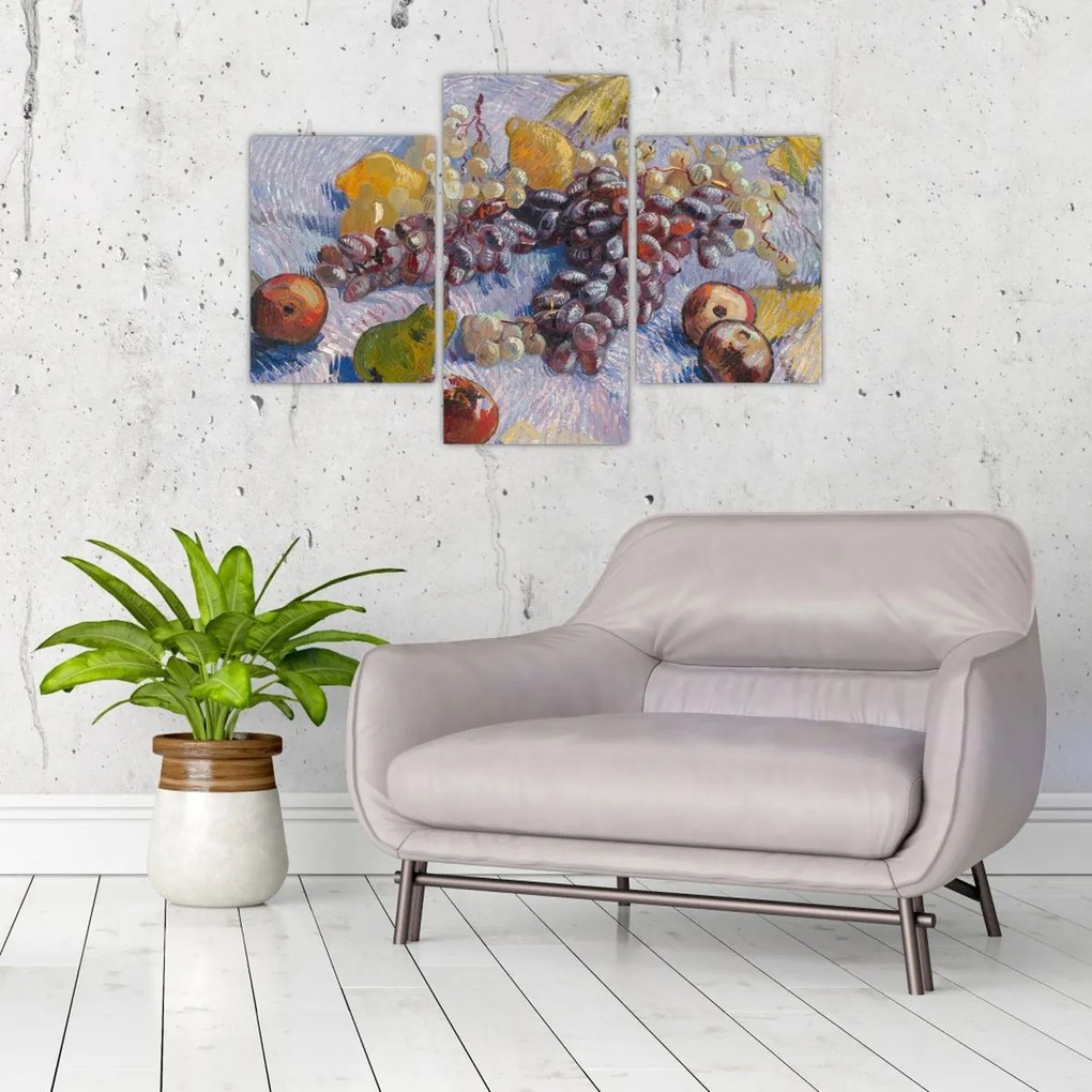 Tablou - Vincent van Gogh, Grapes, Lemons, Pears, and Apples, reproducere (90x60 cm)
