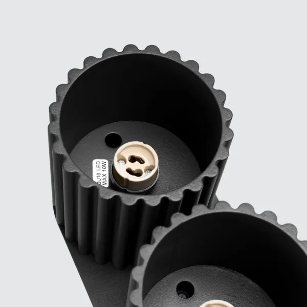 Sollux SL.1785 - Spot AURA 2xGU10/10W/230V, negru