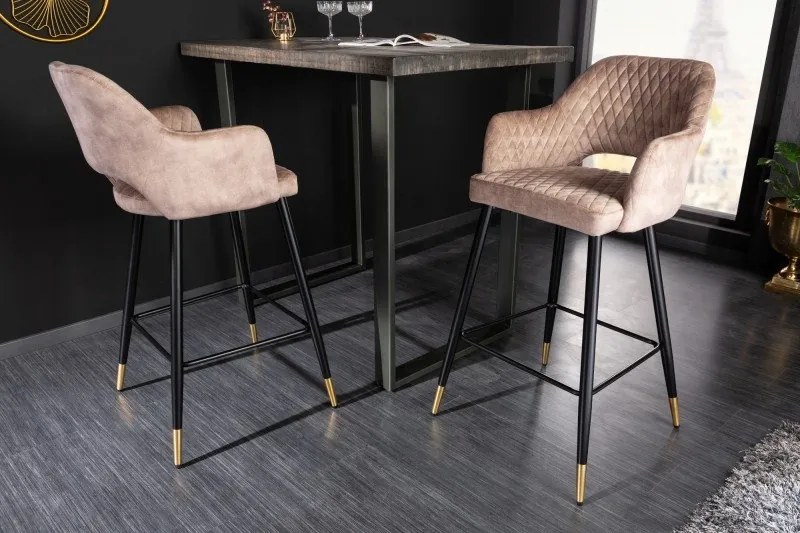 Set 2 scaune de bar Paris greige