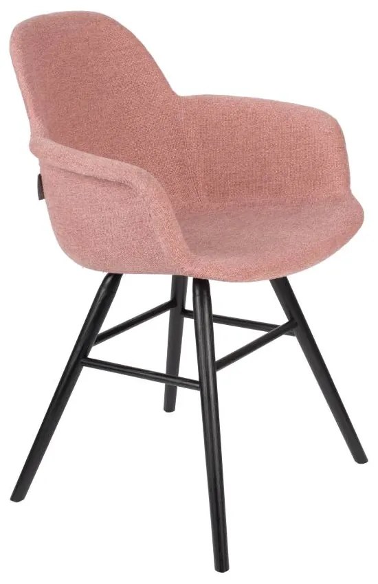 Set 2 scaune dining roz cu brate Albert Kuip