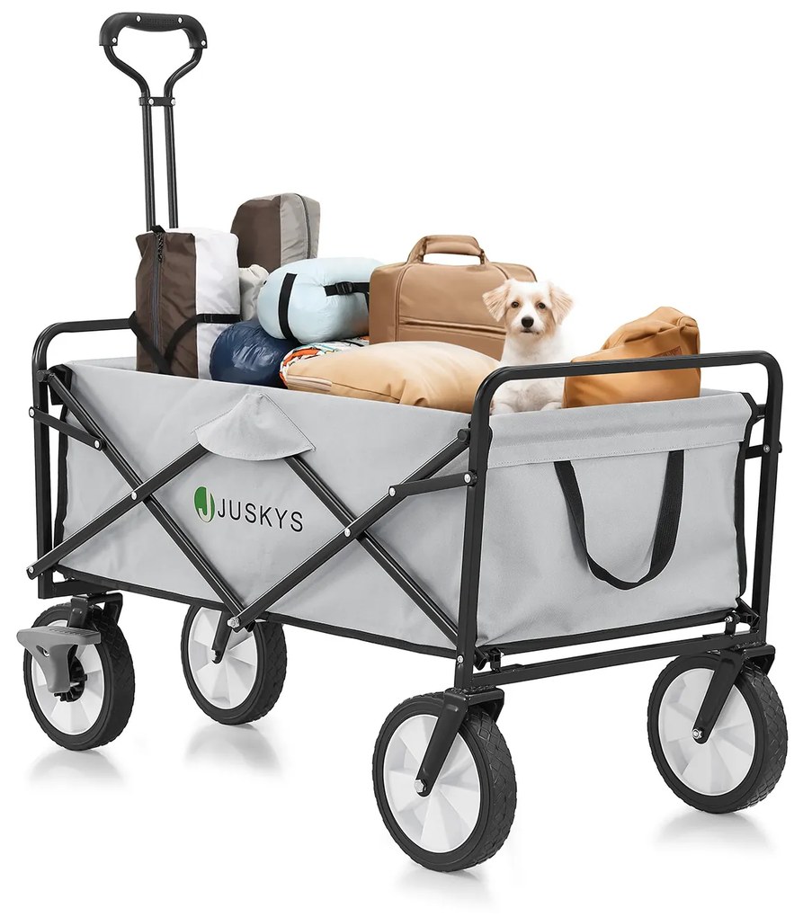 Cărucior de mână gri deschis