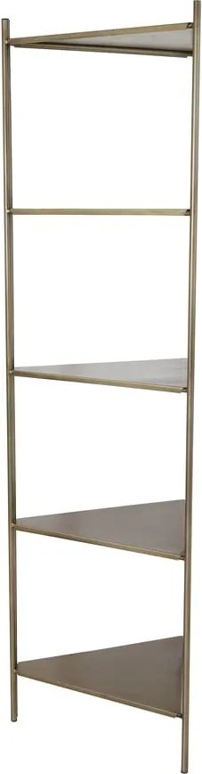Bibliotecă metalică de culoare aurie 58,5x200 cm Display - Light &amp; Living