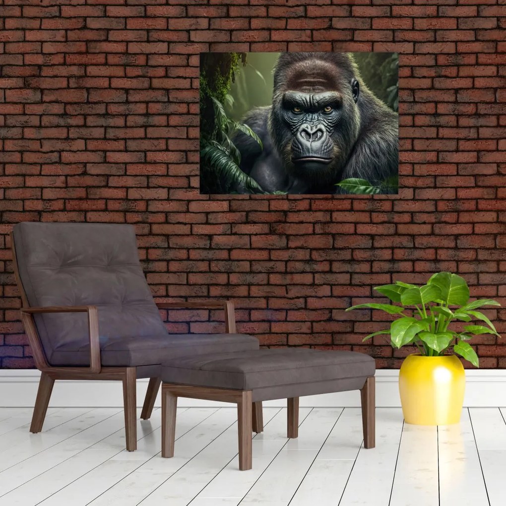 Tablou - Portret de gorilă (70x50 cm)